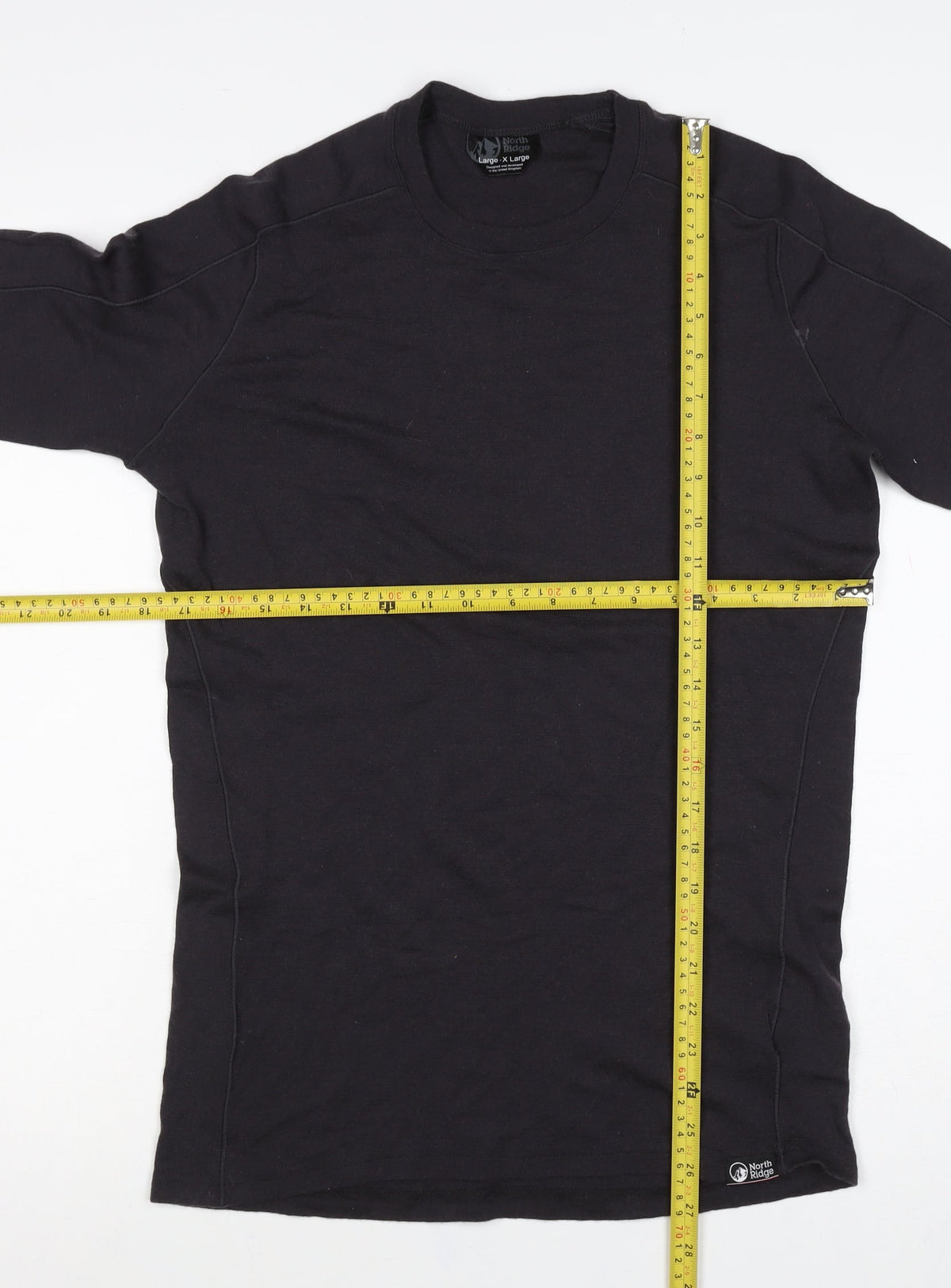 North Ridge Women Black XL Basic Merino Thermal Long Sleeve T-Shirt