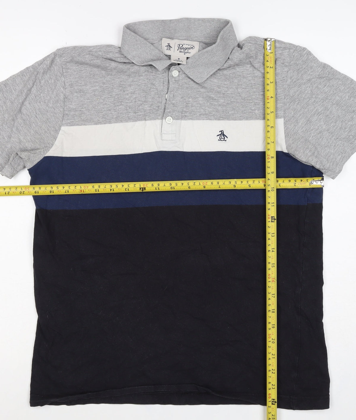 Original Penguin Men’s Multicoloured M Colourblock Cotton Polo Shirt