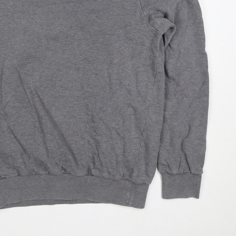 Paul & Shark Mens Grey M Crew Neck Pullover Sweatshirt Logo