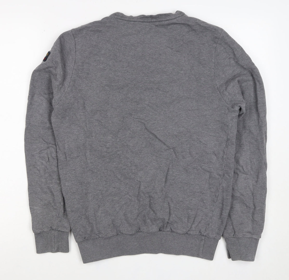 Paul & Shark Mens Grey M Crew Neck Pullover Sweatshirt Logo