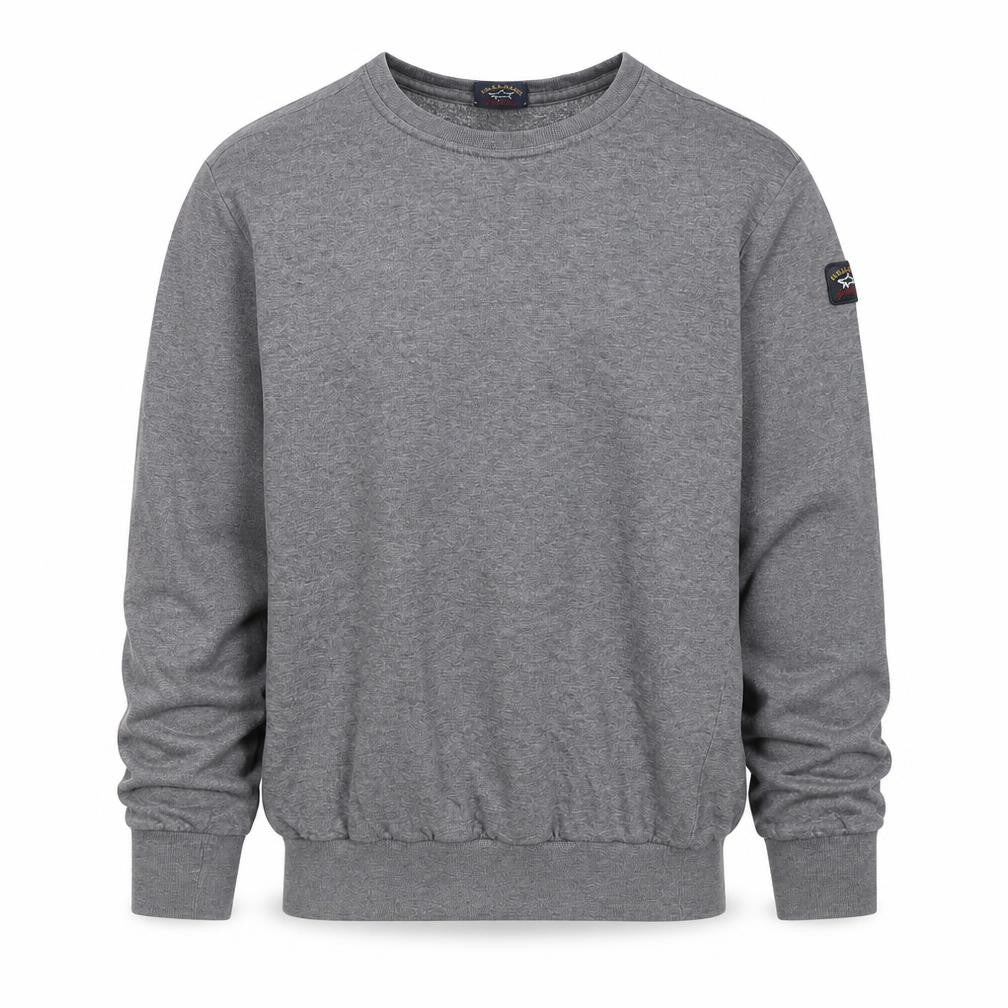 Paul & Shark Mens Grey M Crew Neck Pullover Sweatshirt Logo