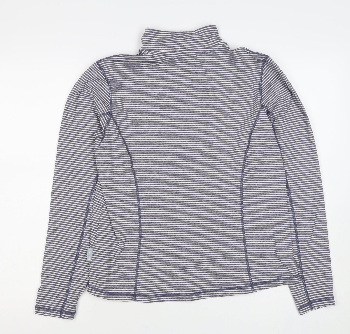 Trespass Women’s Blue Stripe L Half Zip High Neck Sweatshirt