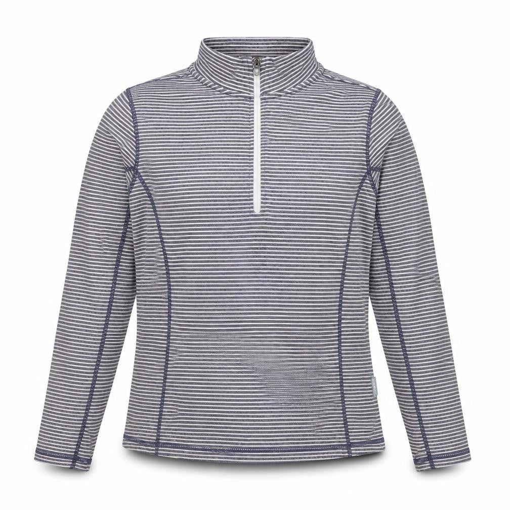 Trespass Women’s Blue Stripe L Half Zip High Neck Sweatshirt