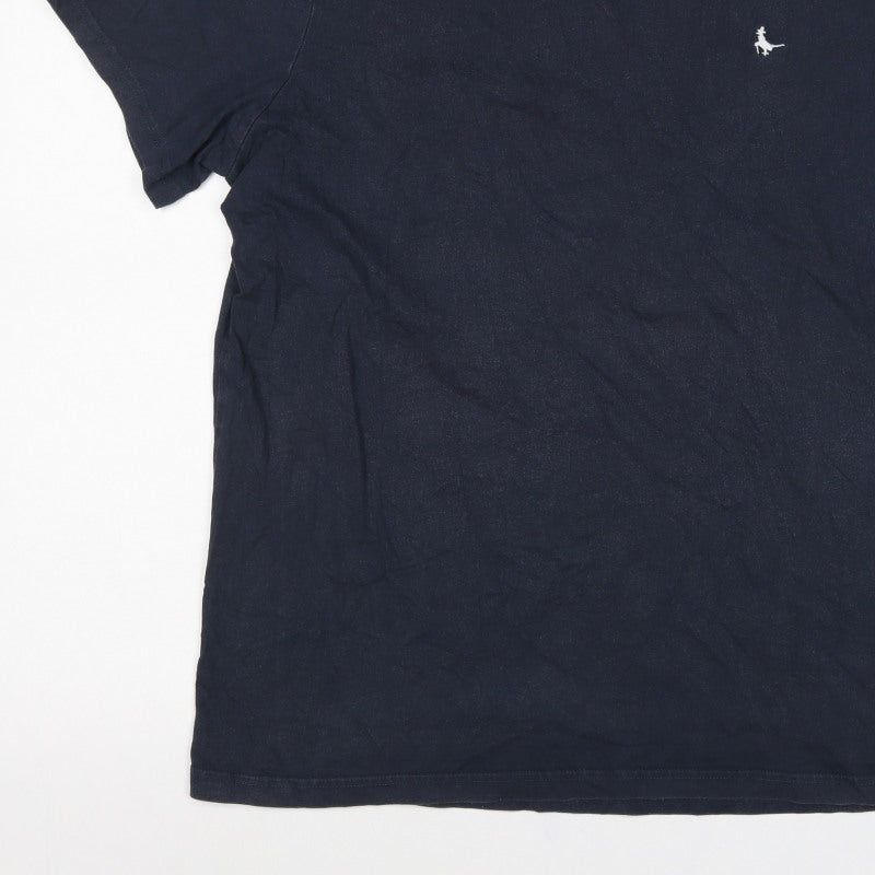 Jack Wills Men’s Blue 2XL Classic Fit Cotton Logo T-Shirt