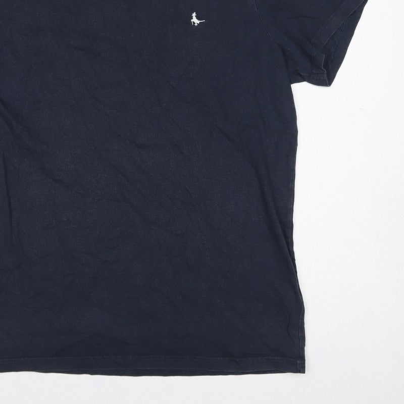 Jack Wills Men’s Blue 2XL Classic Fit Cotton Logo T-Shirt