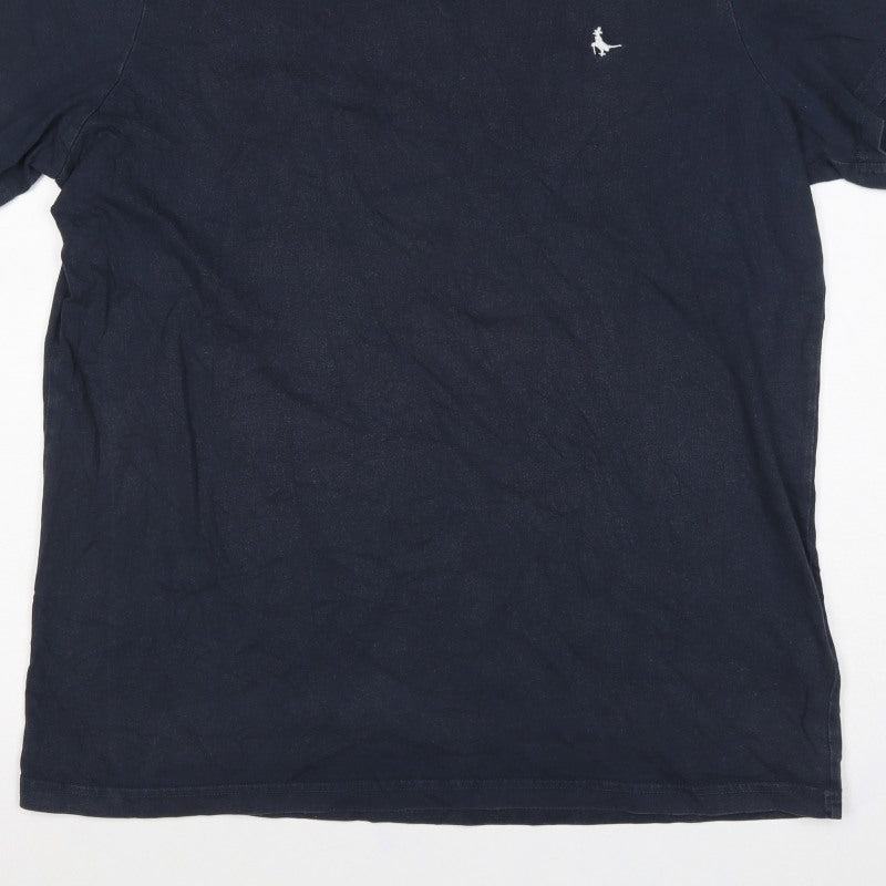 Jack Wills Men’s Blue 2XL Classic Fit Cotton Logo T-Shirt