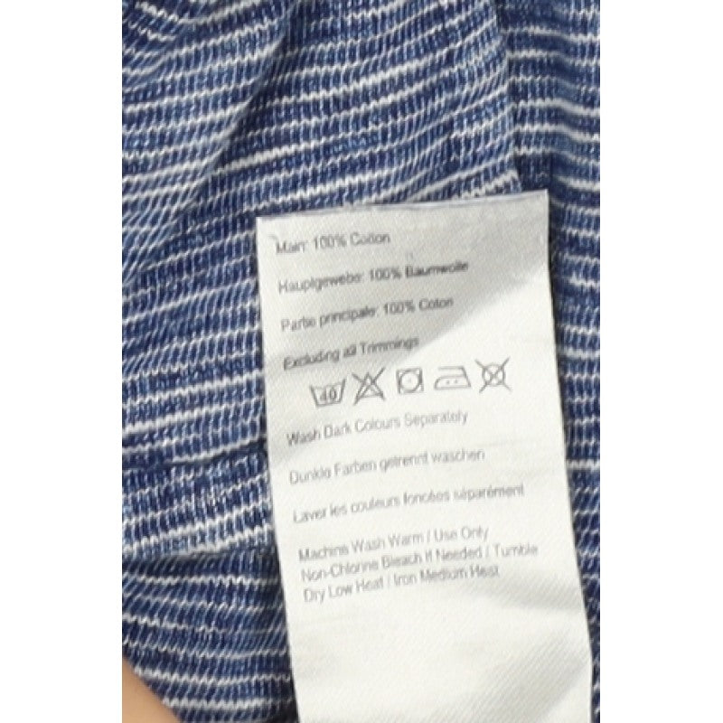 Joules Mens Blue Striped Cotton Nautical Short Sleeve Polo Shirt S