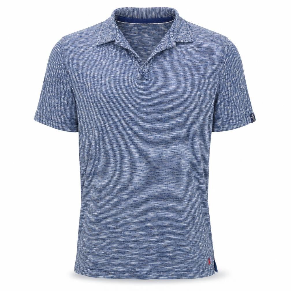 Joules Mens Blue Striped Cotton Nautical Short Sleeve Polo Shirt S