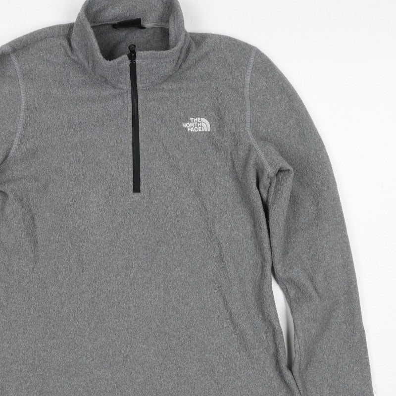 The North Face Women’s Grey S Fleece 1/2 Zip Pullover Sweatshirt