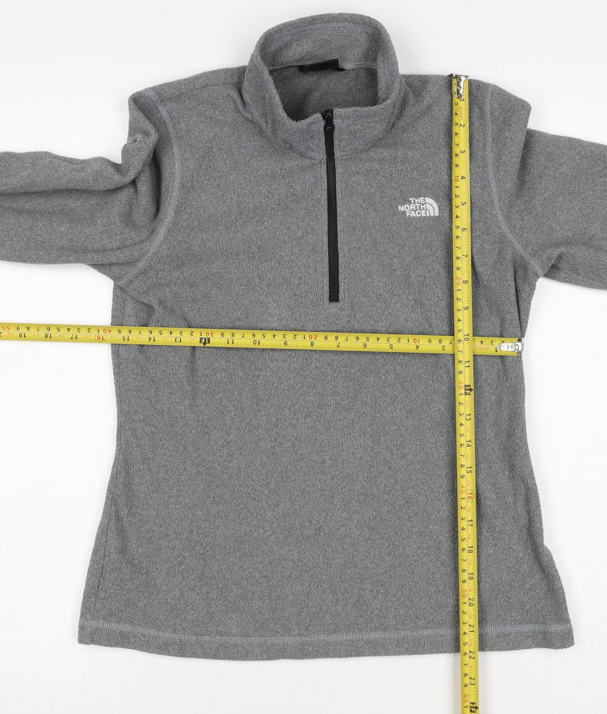 The North Face Women’s Grey S Fleece 1/2 Zip Pullover Sweatshirt