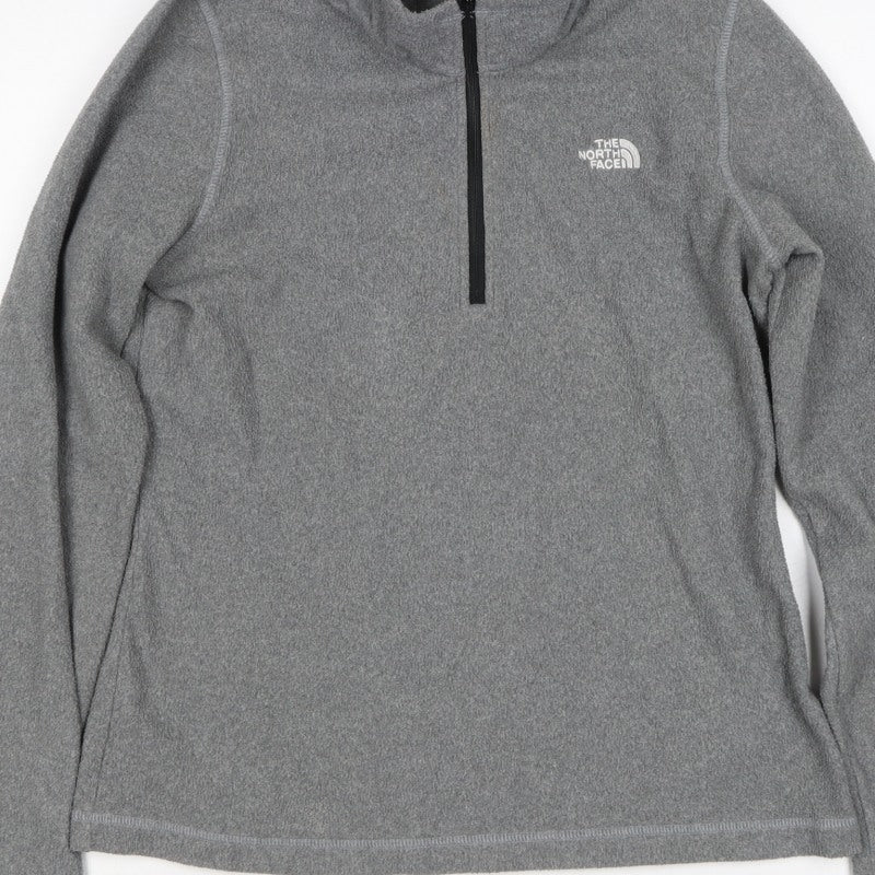 The North Face Women’s Grey S Fleece 1/2 Zip Pullover Sweatshirt