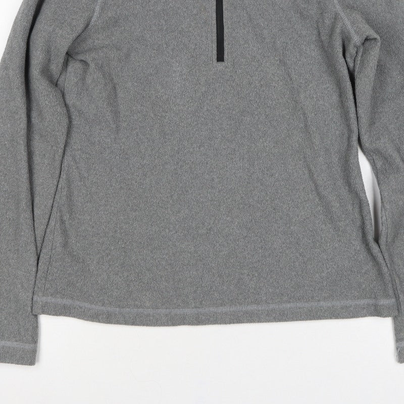 The North Face Women’s Grey S Fleece 1/2 Zip Pullover Sweatshirt