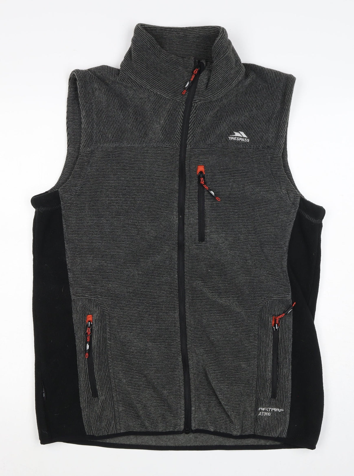 Trespass Men's Grey L AT300 Fleece Full Zip Outdoor Waistcoat