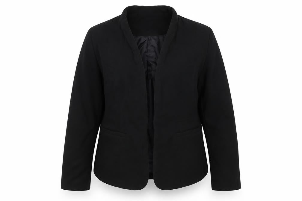 New Look Women Black Size 12 Shawl Lapel Tailored Blazer