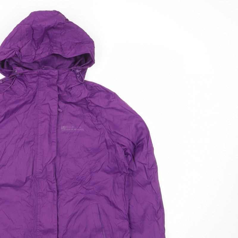 Mountain Warehouse Women's Purple UK 8 Rain Coat Waterproof Jacket