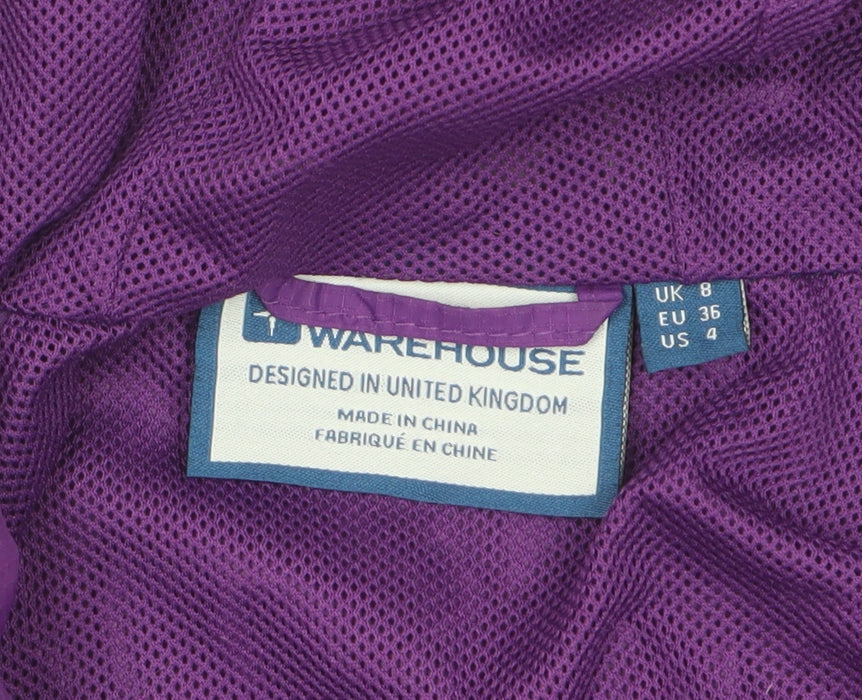 Mountain Warehouse Women's Purple UK 8 Rain Coat Waterproof Jacket