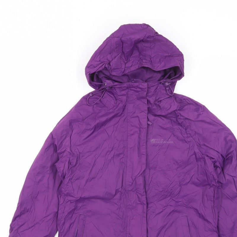 Mountain Warehouse Women's Purple UK 8 Rain Coat Waterproof Jacket
