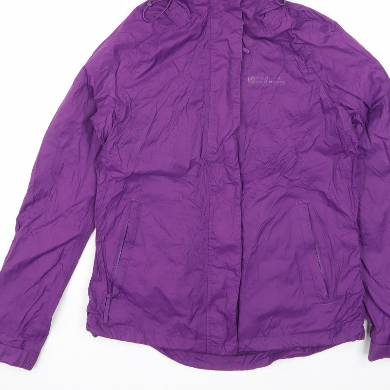 Mountain Warehouse Women's Purple UK 8 Rain Coat Waterproof Jacket