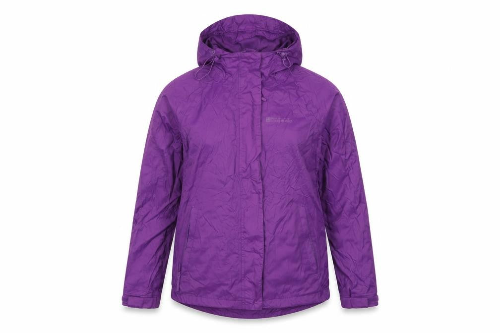 Mountain Warehouse Women's Purple UK 8 Rain Coat Waterproof Jacket