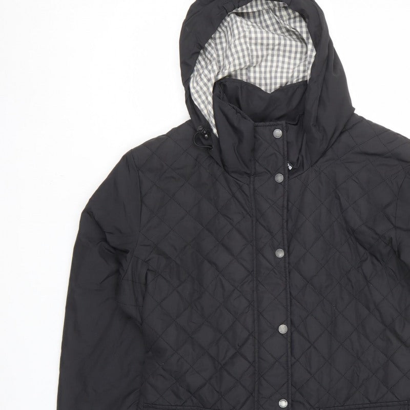 Bench Women’s Black XL Quilted Hooded Padded Jacket