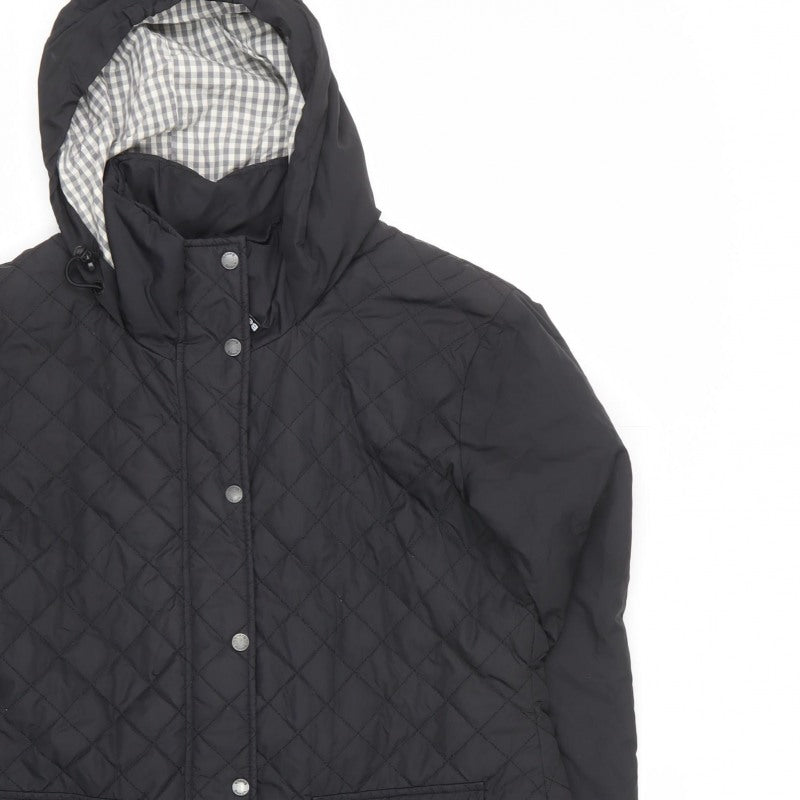 Bench Women’s Black XL Quilted Hooded Padded Jacket