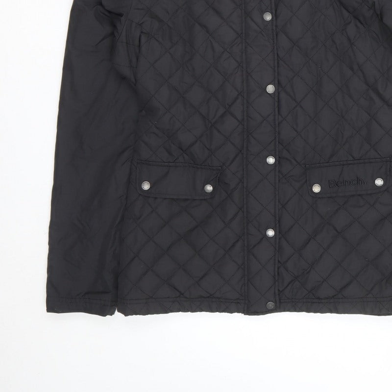 Bench Women’s Black XL Quilted Hooded Padded Jacket