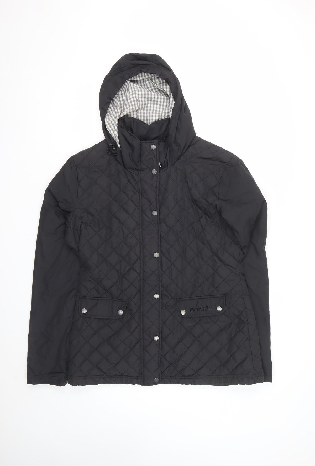 Bench Women’s Black XL Quilted Hooded Padded Jacket