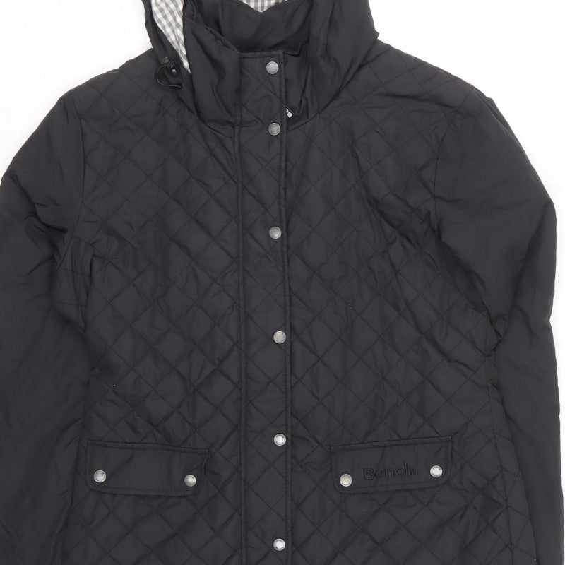 Bench Women’s Black XL Quilted Hooded Padded Jacket