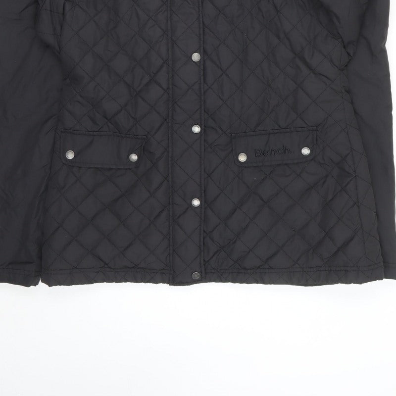 Bench Women’s Black XL Quilted Hooded Padded Jacket