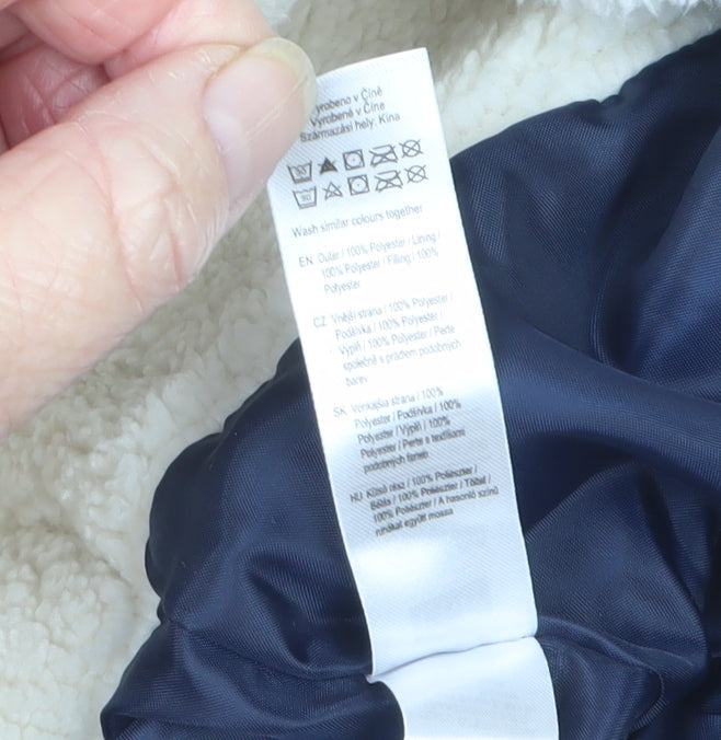 Fred & Flo Unisex Baby Blue 3-6 Months Padded Hooded Snowsuit