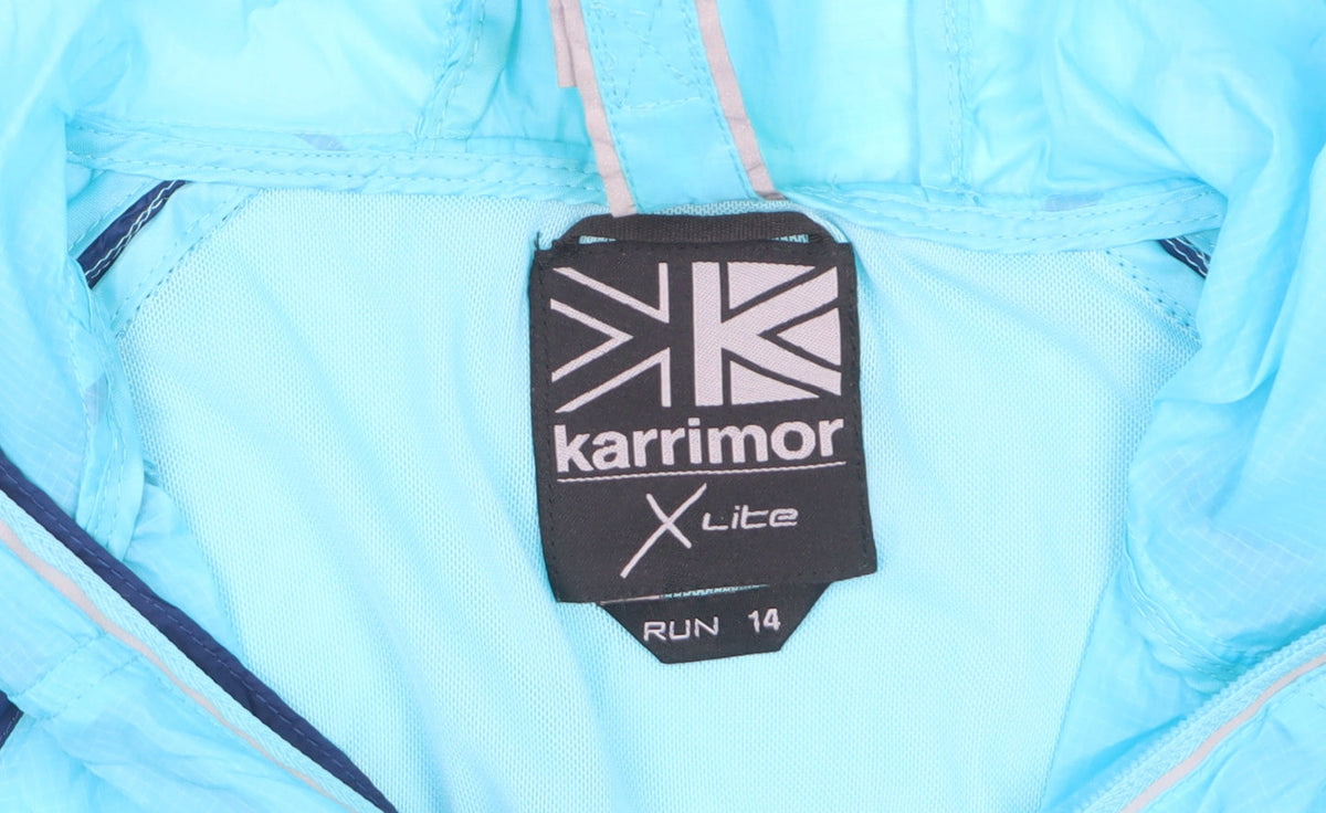 Karrimor Women’s Blue Size 14 X Lite Run Hooded Windbreaker Jacket
