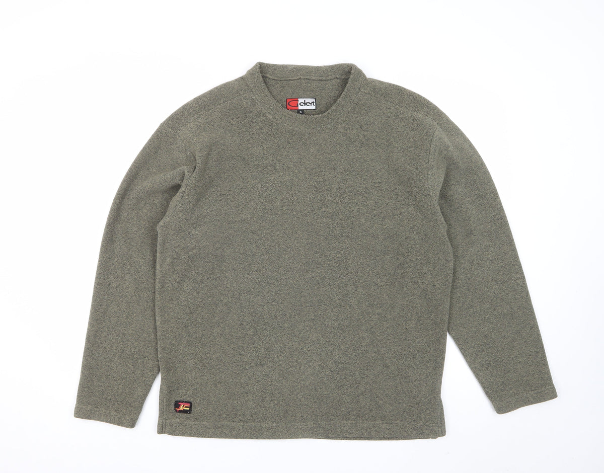 Gelert Men’s Green Fleece Sweatshirt Size S Crew Neck Outdoor Pullover