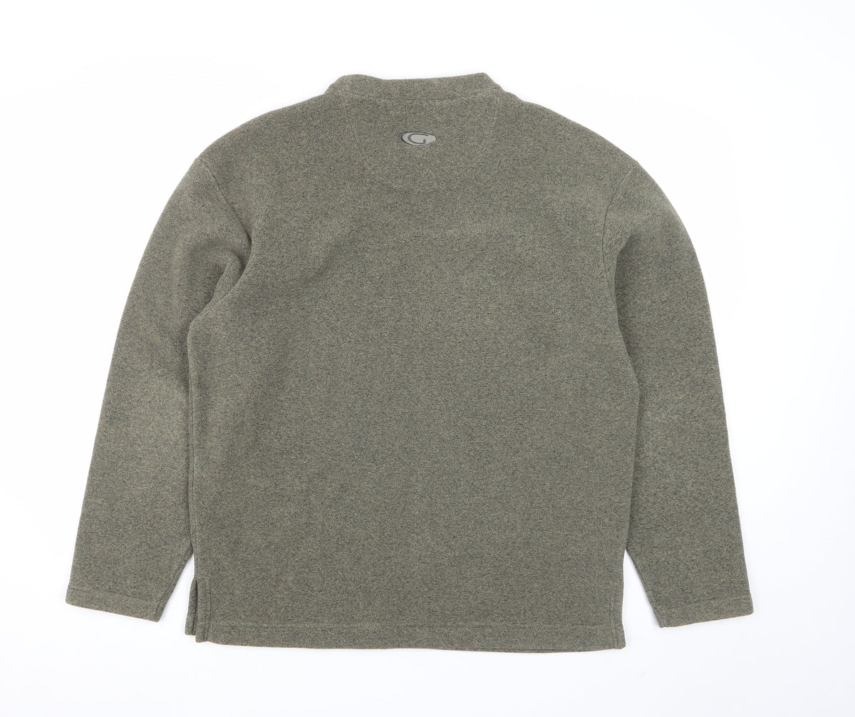 Gelert Men’s Green Fleece Sweatshirt Size S Crew Neck Outdoor Pullover