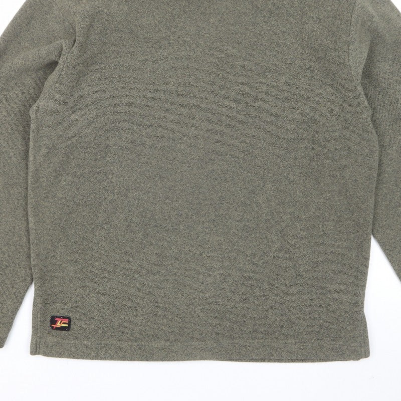 Gelert Men’s Green Fleece Sweatshirt Size S Crew Neck Outdoor Pullover