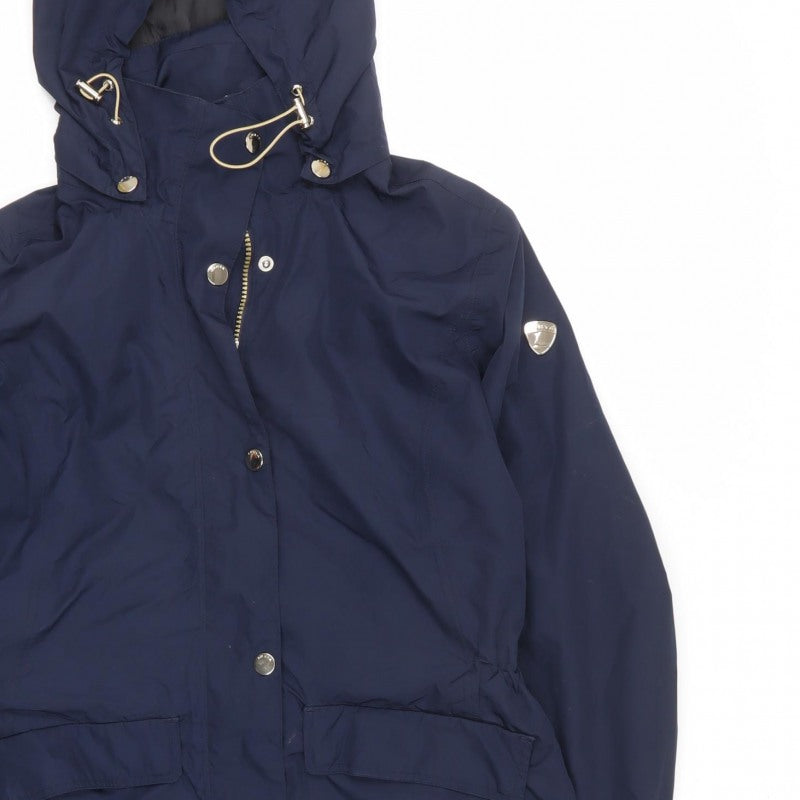 Luhta Women’s Navy UK 12 Long Hooded Parka Jacket