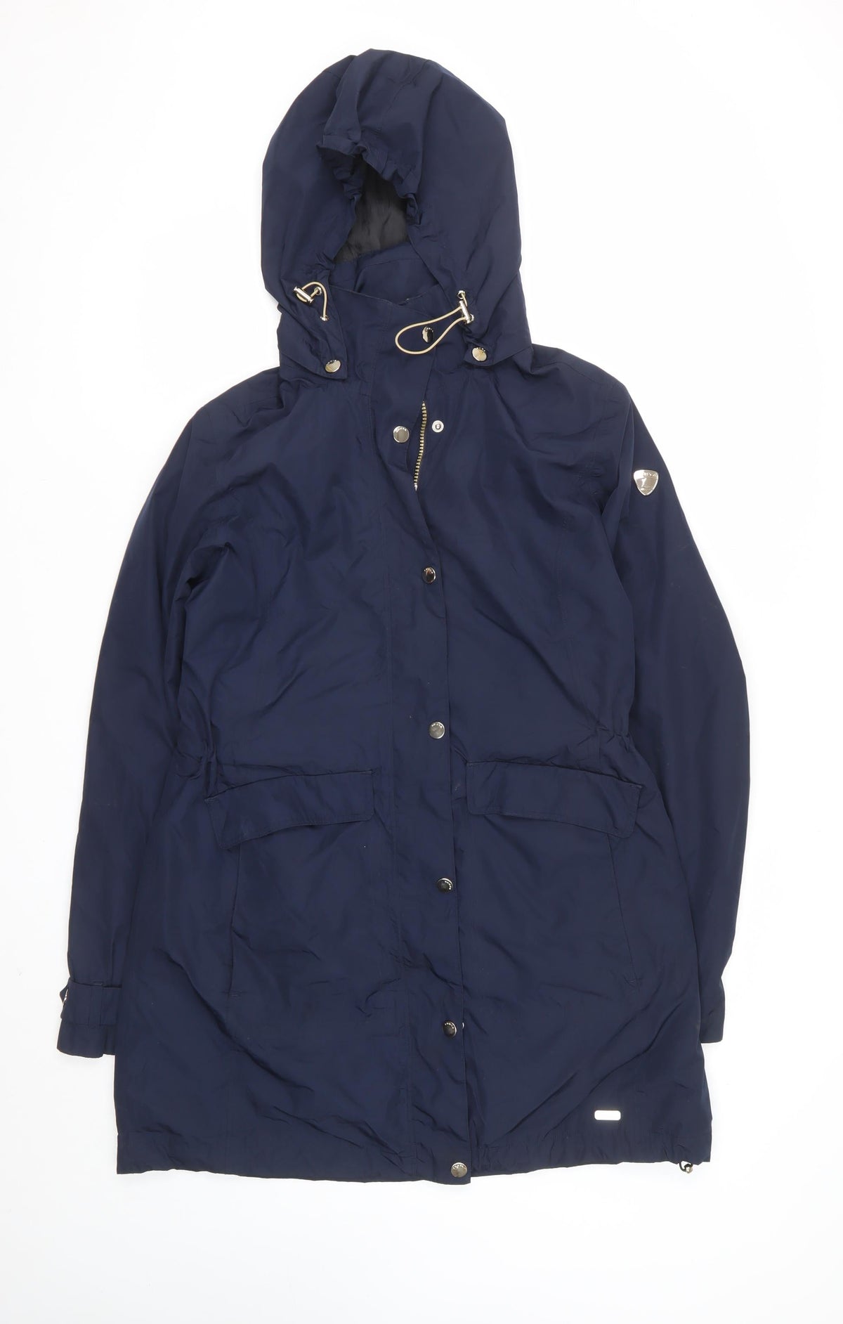 Luhta Women’s Navy UK 12 Long Hooded Parka Jacket