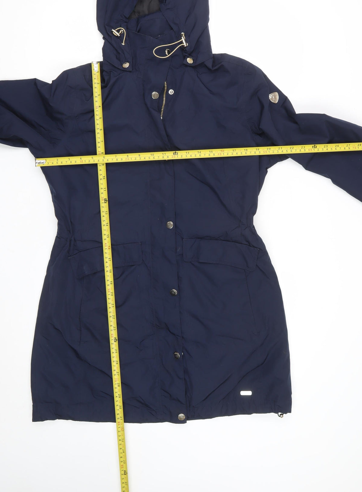 Luhta Women’s Navy UK 12 Long Hooded Parka Jacket