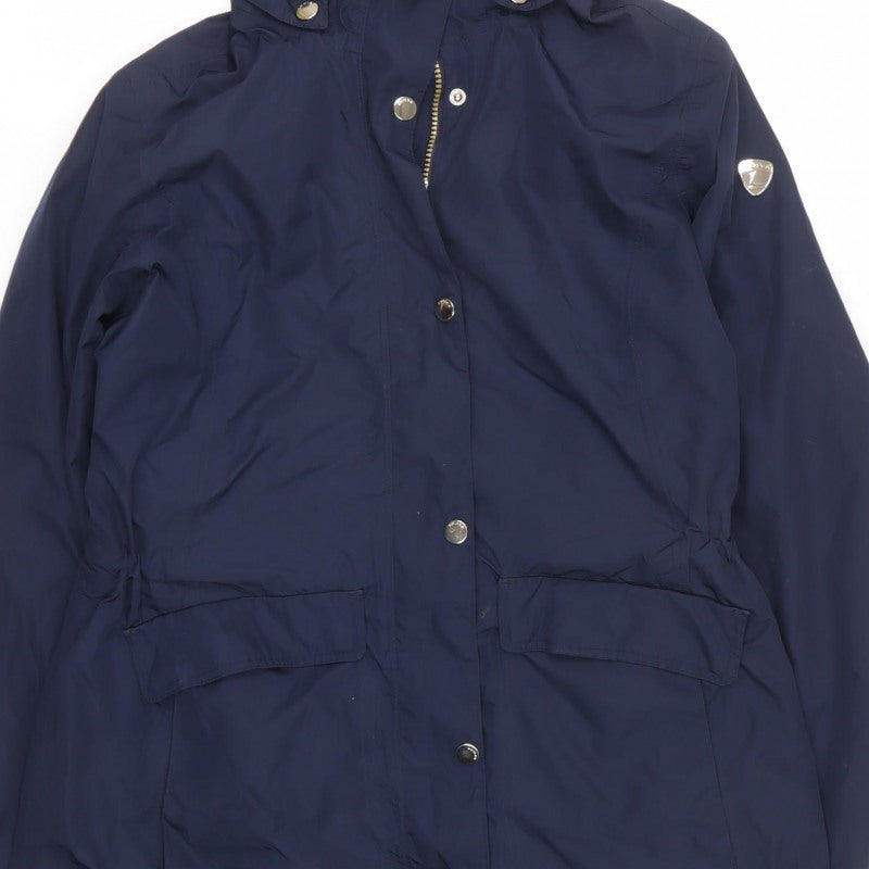 Luhta Women’s Navy UK 12 Long Hooded Parka Jacket