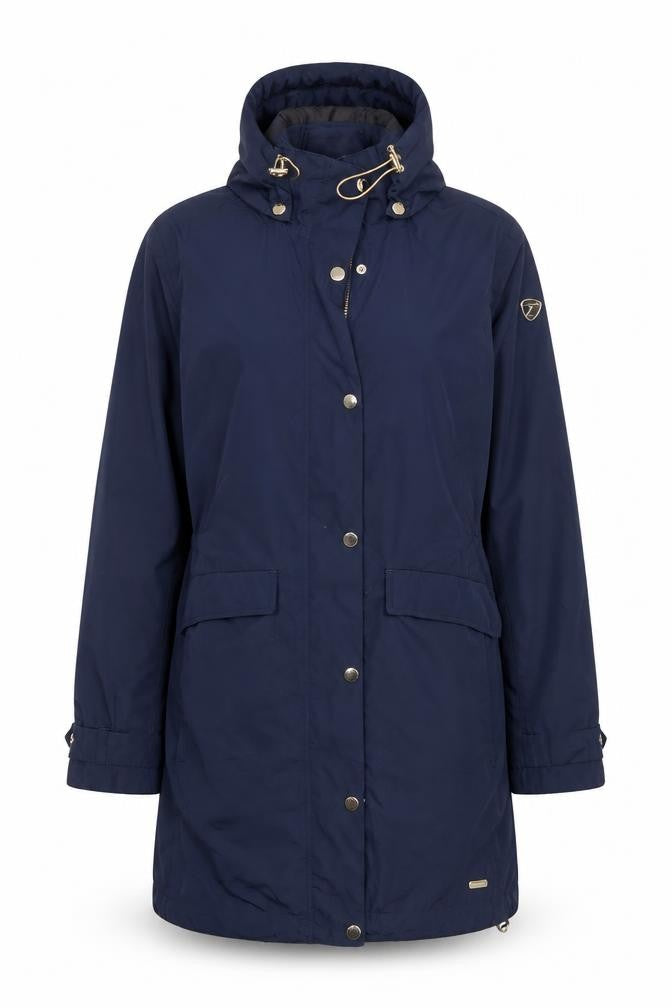 Luhta Women’s Navy UK 12 Long Hooded Parka Jacket