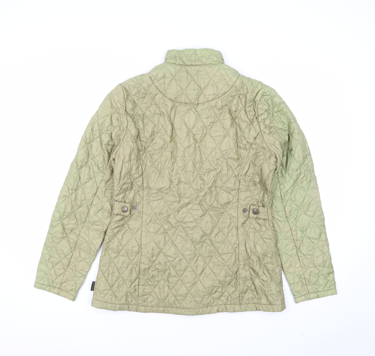 Barbour Women’s Green UK 10 Quilted Puffer Jacket Collared