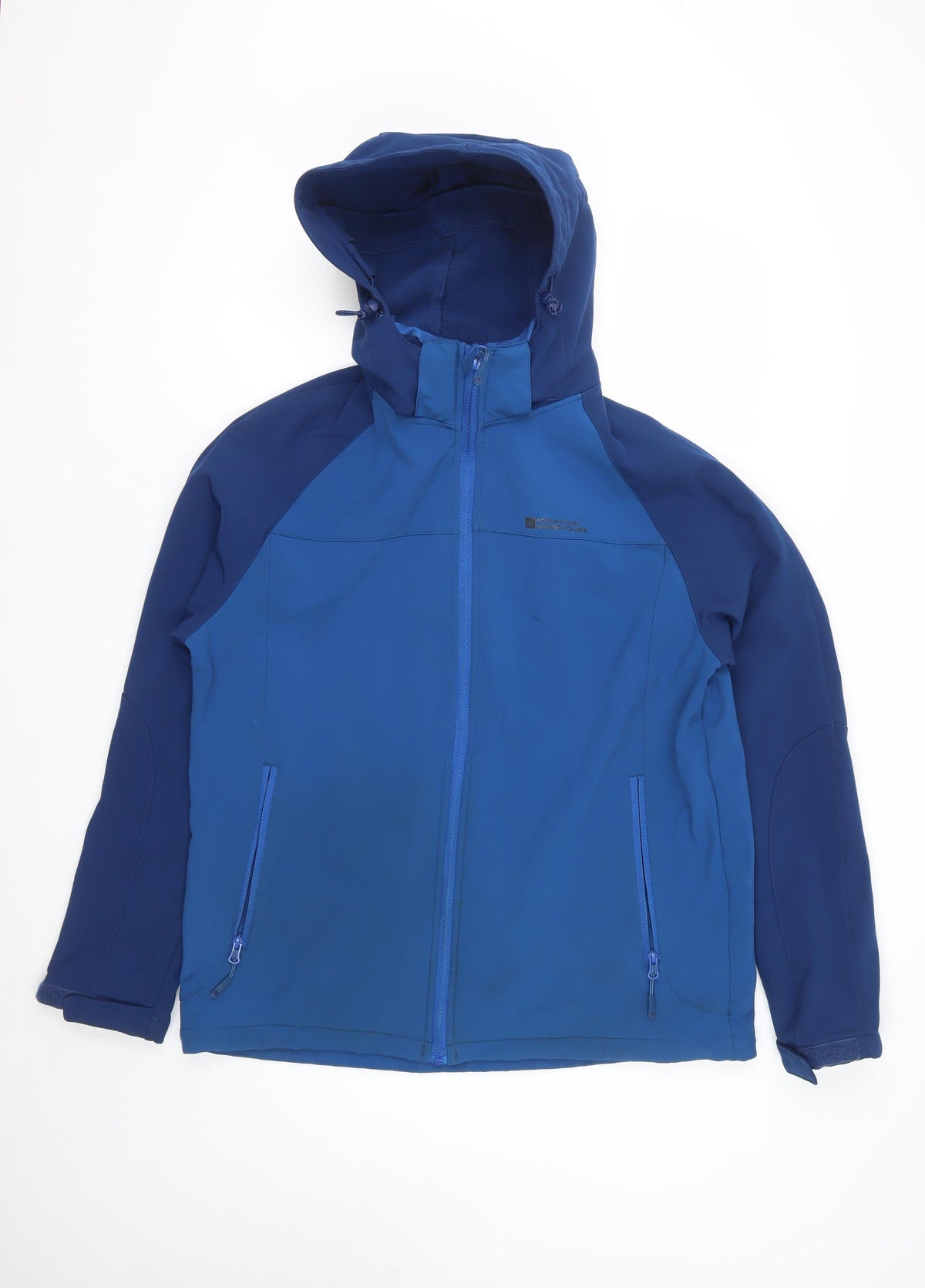 Mountain Warehouse Mens Blue L Exodus Softshell Hooded Outdoor Jacket