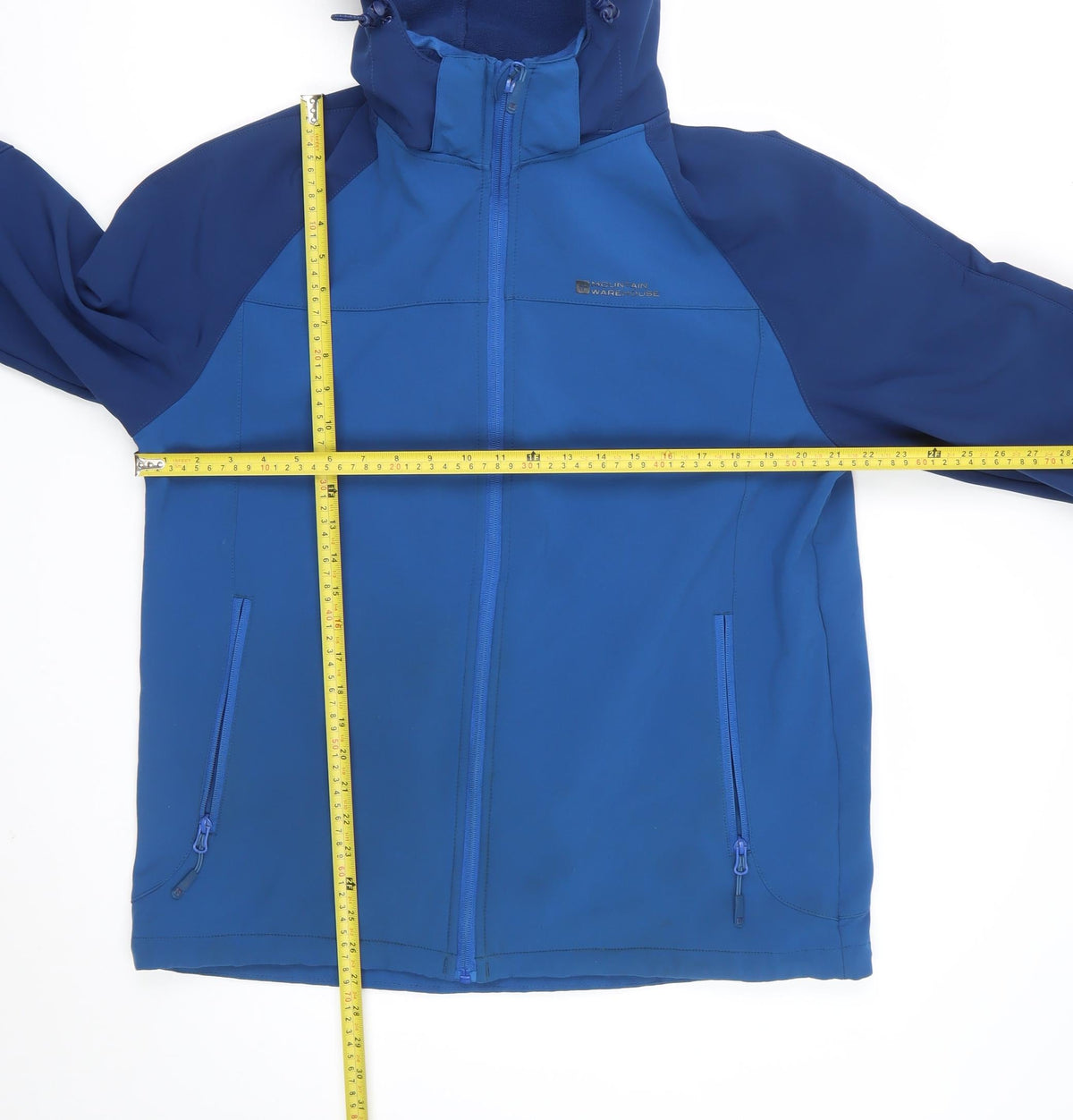Mountain Warehouse Mens Blue L Exodus Softshell Hooded Outdoor Jacket