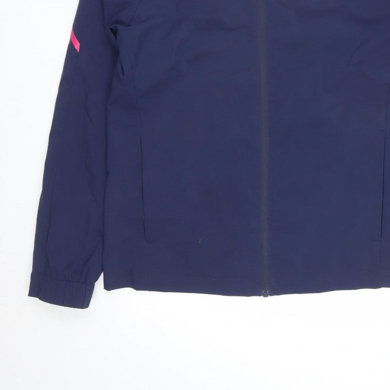 Castore Men's Navy S Wolves Hooded Football Windbreaker Jacket