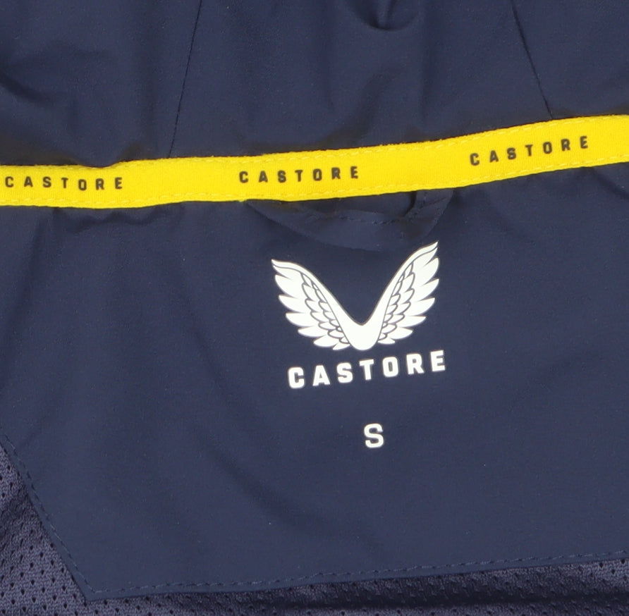 Castore Men's Navy S Wolves Hooded Football Windbreaker Jacket