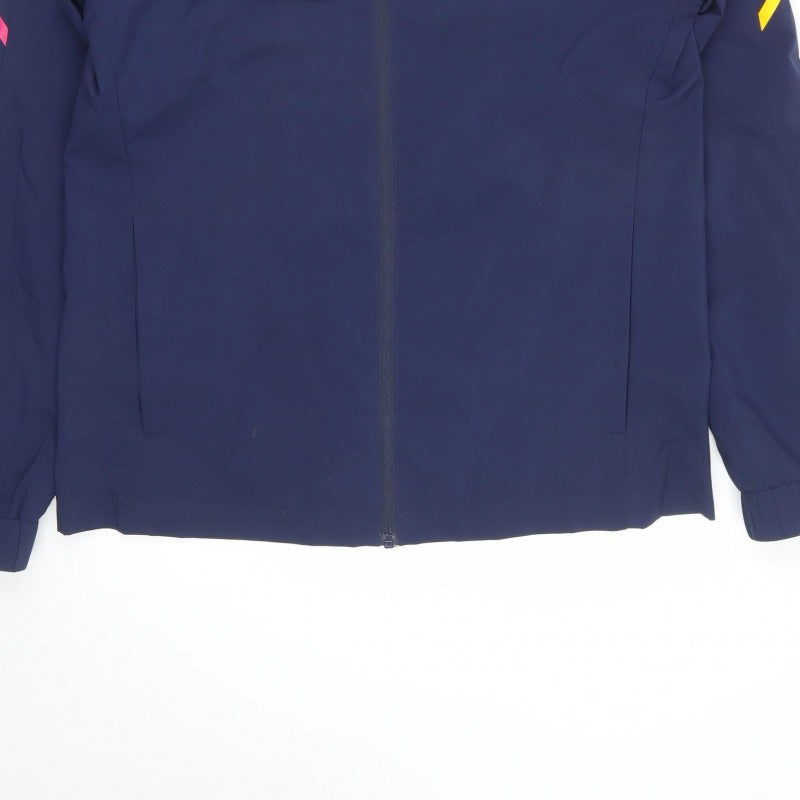 Castore Men's Navy S Wolves Hooded Football Windbreaker Jacket