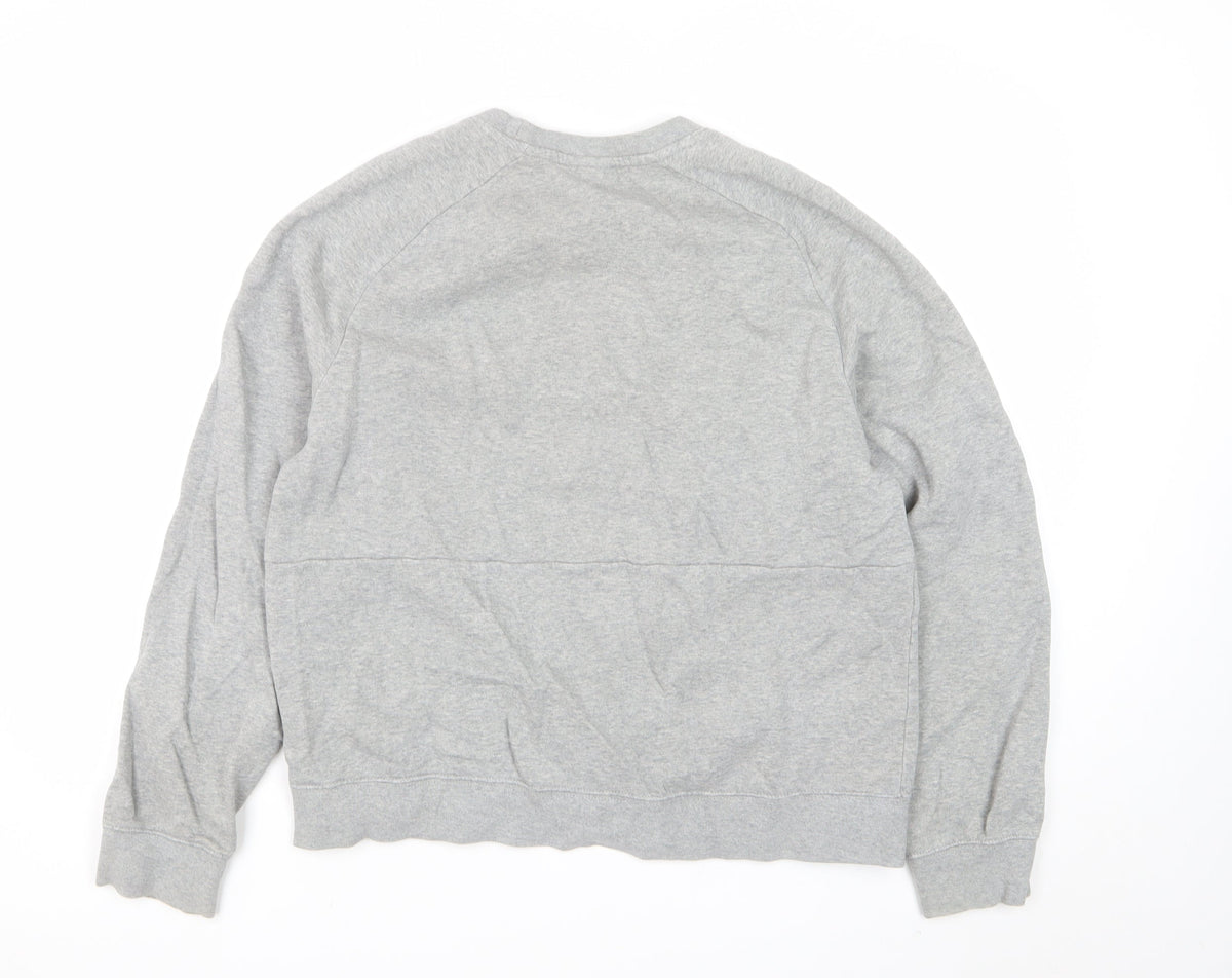 Nike Air Men’s Grey Small Crew Neck Graphic Fleece Sweatshirt