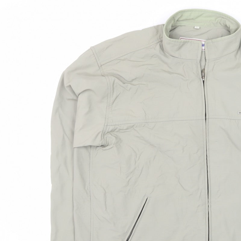 Lambretta Men's Beige L Basic Jacket Full Zip Stand-Up Collar