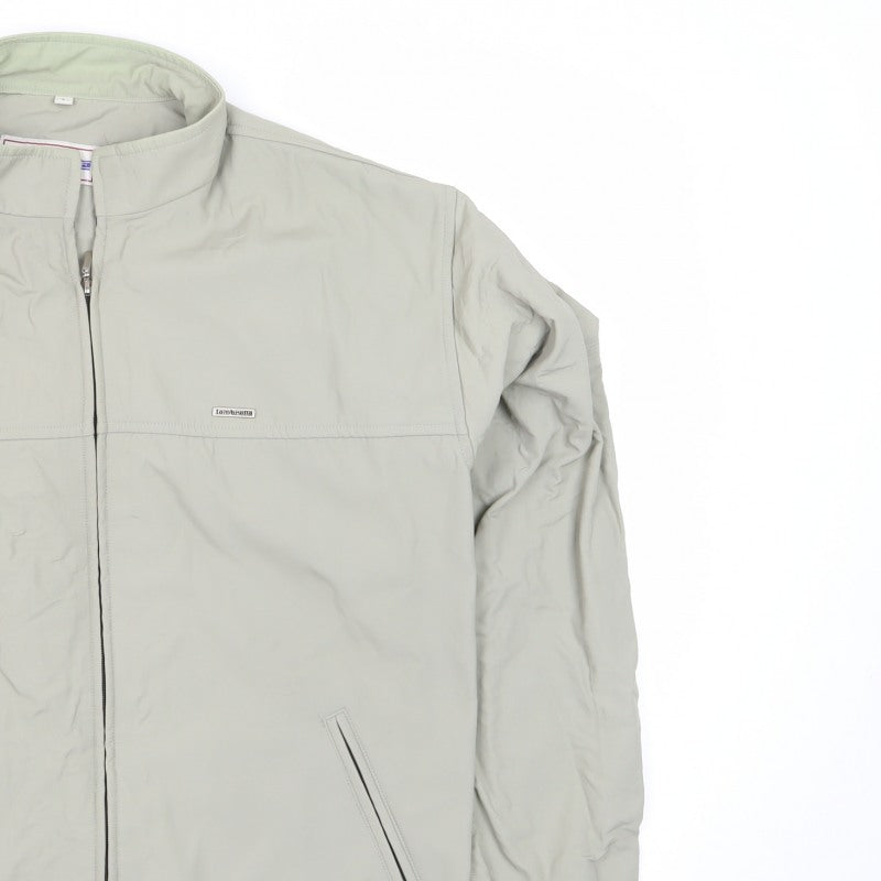 Lambretta Men's Beige L Basic Jacket Full Zip Stand-Up Collar