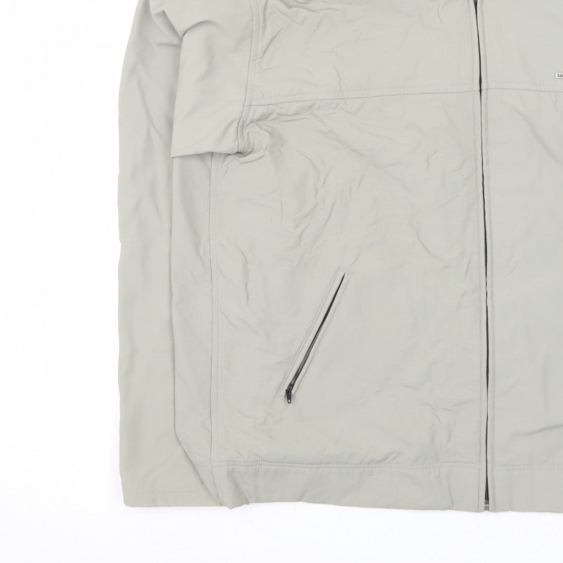 Lambretta Men's Beige L Basic Jacket Full Zip Stand-Up Collar
