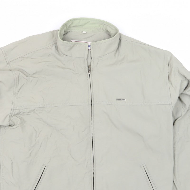Lambretta Men's Beige L Basic Jacket Full Zip Stand-Up Collar